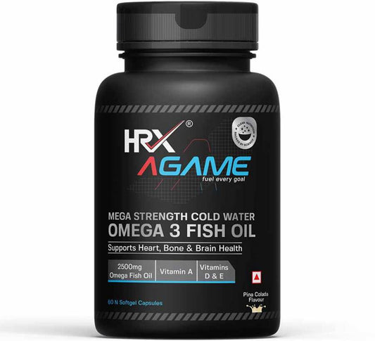 HRX AGame Triple Strength 3 Fish Oil